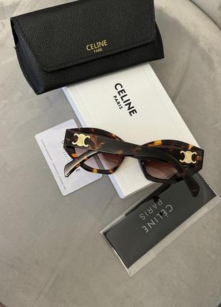 Солнцезащитные леопардовые очки celine3 фото