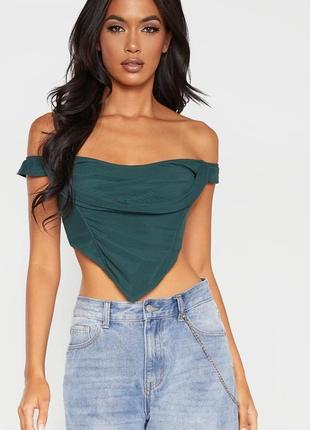 Корсетний топ з відкритими плечима