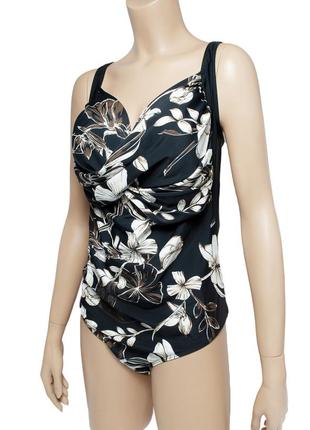 Сплошной купальник большого размера р.54, 60, 62, 64 размеров груди d и e same gаme код 0384