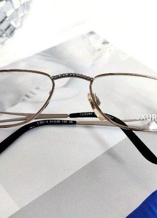 Винтажная оправа с цветными камнями женская очки ретро оригинал — luxury made in italy