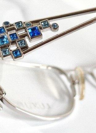 Винтажная оправа с цветными камнями женская очки ретро оригинал — luxury made in italy