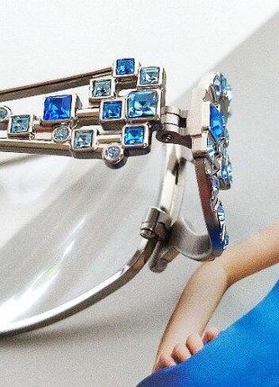 Винтажная оправа с цветными камнями женская очки ретро оригинал — luxury made in italy