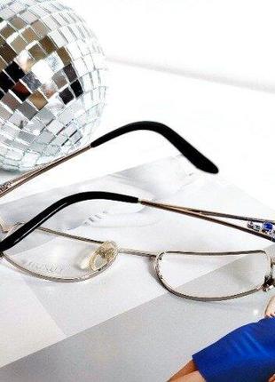 Винтажная оправа с цветными камнями женская очки ретро оригинал — luxury made in italy