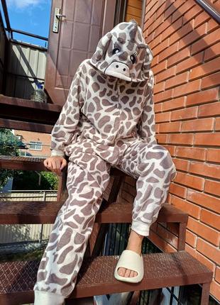 Кигуруми жирафа теплая пижама