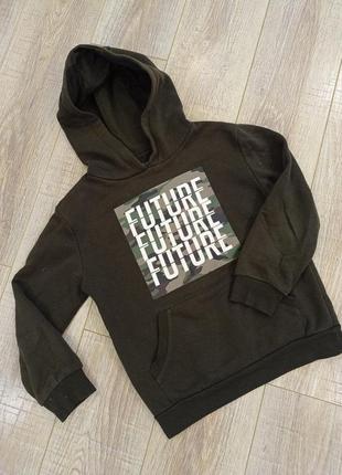 Толстовка, свитер, худи цвета хаки "future"