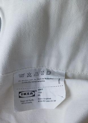 Две белые шторы икеа