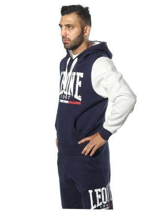 Толстовка leone fleece white/blue s3 фото