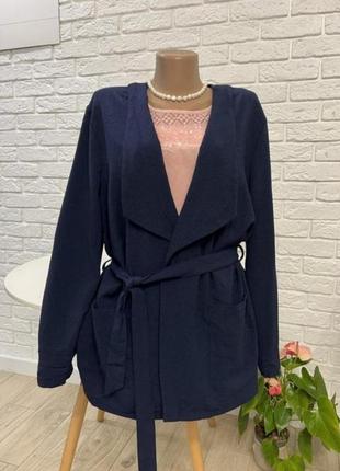 Пиджак жакет жіночий синий распродаж р 50 бренд "janina".