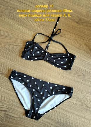 Купальник роздільний в горох