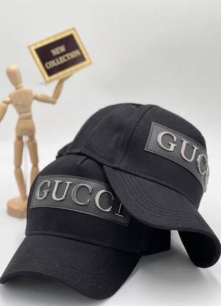 Кепка бейсболка gucci унисекс черная