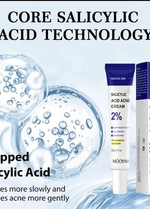 Крем для лечения акне с салициловой кислотой, крем для удаления акне, крем для лица,...