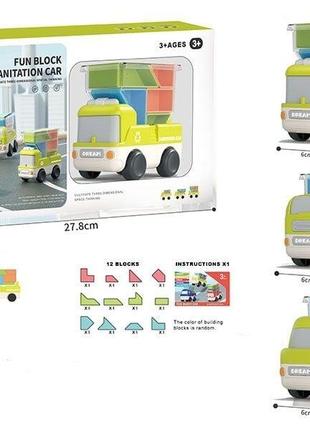 Логічна машинка 12 блоків, книжечка з завданнями, в коробці