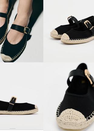 Балетки  еспадрильі  zara