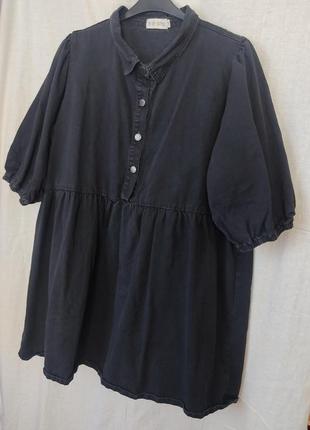 Туника джинсовая с оборкой in the style раз. 54