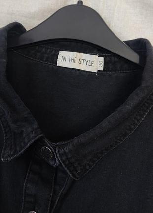 Туника джинсовая с оборкой in the style раз. 54