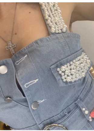 Сарафан джинсовый