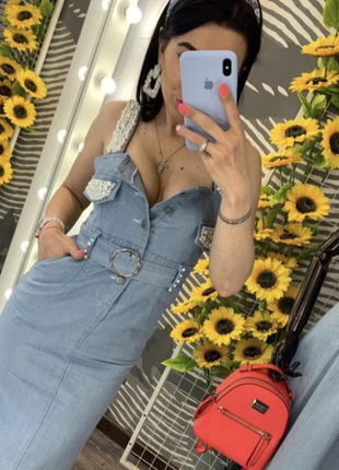 Сарафан джинсовый