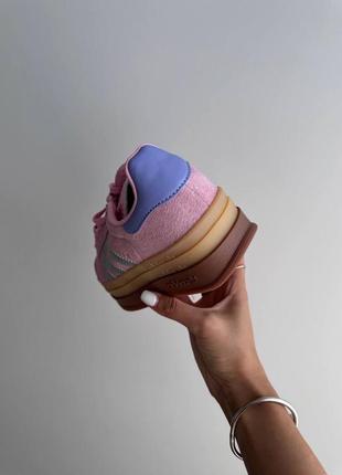 Adidas gazelle bold pink / silver premium кросівки кросовки кроссовки4 фото