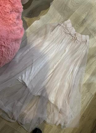 Xs s h&m миди макси юбка шифоновая розовая упаковка мыды максы юбка шифоновая розовая