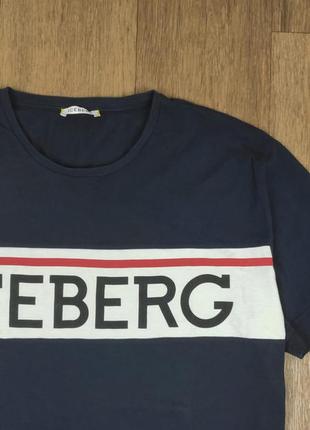 Футболка iceberg синяя спортивная мужская базовая icebreaker