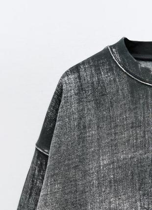 Толстовка свитшот zara теплая на флисе4 фото