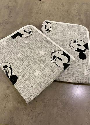 Многоразовая впитывающая пеленка для собак микки маус, серая