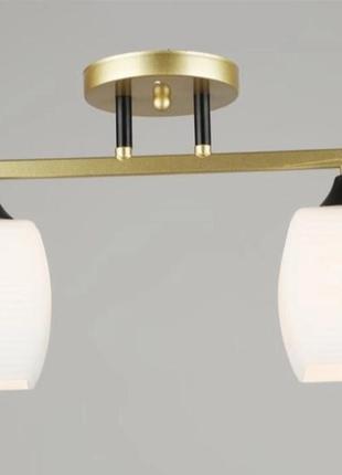 Люстра стельова sirius b n5709/2 gd+bk на 2 плафони