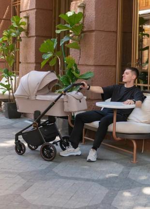 Коляска універсальная carrello epica crl-8510/1 (2in1) almond beige