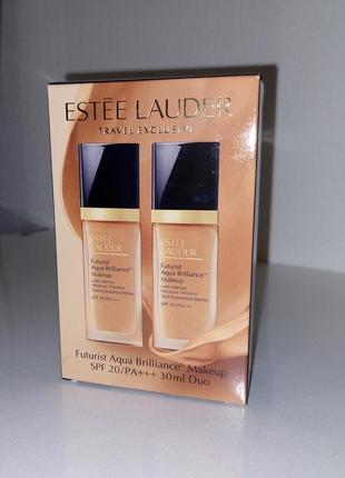 Estée lauder futurist aqua brilliance makeup spf 20/pa+++2c0 (2pack)