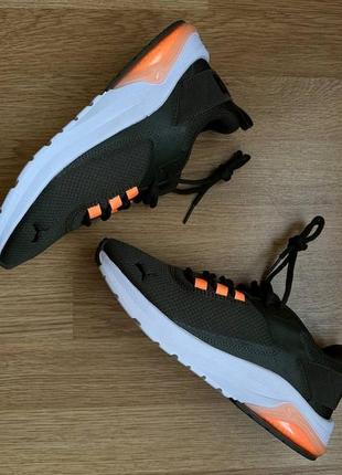 Удобные кроссовки puma electron olive сетка