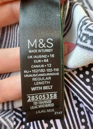 Фірмове marks & spenser плаття міді зі 100% віскози з поясом у ромби, розмір хл-2хл9 фото