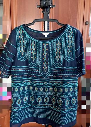 Блузка під вишивку 46-48р l marks& spencer