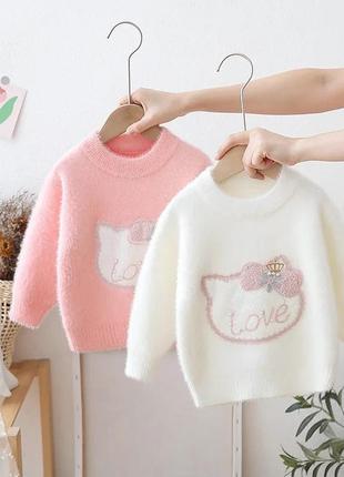 Теплые, мягкие свитера для девочек (16)