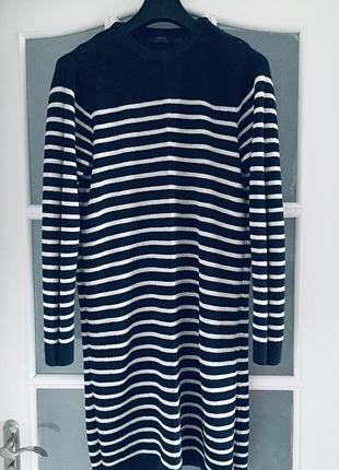 Вязаное хлопковое платье