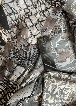 1+1=3 🖤 атласна сукня сорочка в анімалістичний принт m&co 20 xl xxl мікс змія плаття халат5 фото