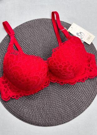 Бюстгальтер з мереживом пуш ап нижня білизна