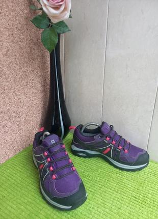 Кроссовки треккинговые / повседневные  salomon  ellipse 2 gore - tex  cosmic purple asphalt