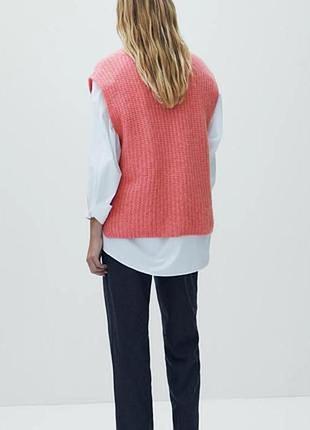 Жилет из альпаки и вискозы