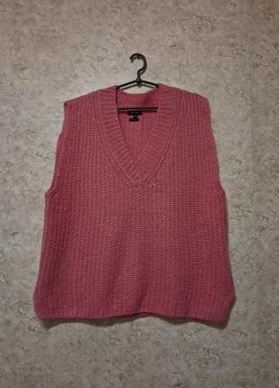 Жилет из альпаки и вискозы