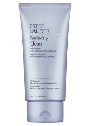 Пенка для умывания и очищающая маска 2 в 1 estee lauder perfectly clean multi-action foam cleanser purifying mask
