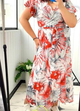 Романтична сукня на запах4 фото