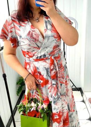 Романтична сукня на запах3 фото