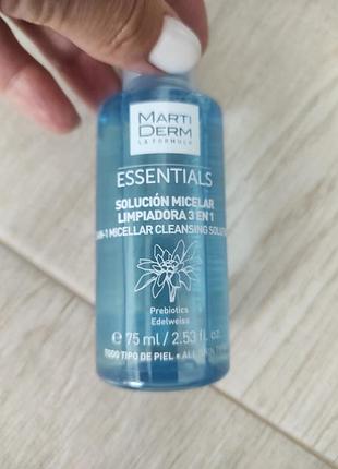 Мицеллярная очищающая вода martiderm. аптечная косметика из испании.