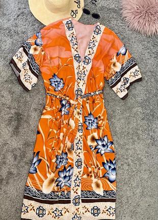 Шикарная, яркая пляжная туника, халат