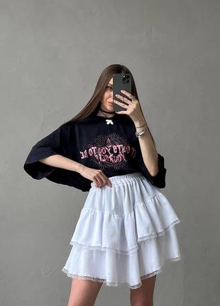 🌈4! шикарная женская юбка юбка белая белоснежный белоснежной белоснежной мыны мини пышная хитовая