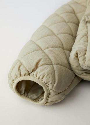 Куртка zara 120 см детская оливковое для девочек стильная удобная