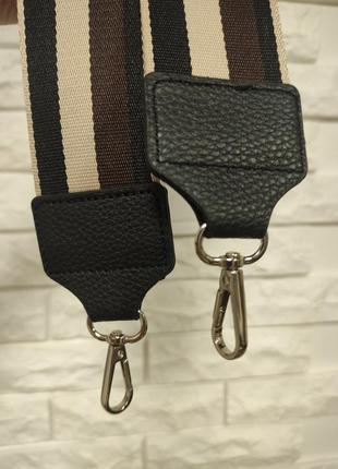 Сумочный женский ремень плечевой для сумки женской широкий черный / коричневый / серый на плечо