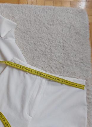 Базовые белые прямые брюки2 фото