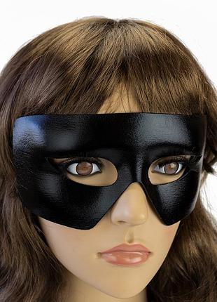 Венеціанська маска містер х (чорна)