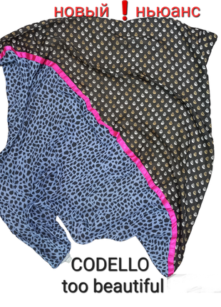 Codello новый двухфактурный платок косынка парео шёлк/вискоза too beautiful